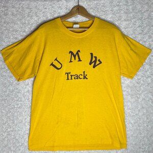 Vintage University of Mary Washington‎ UMW Track Graphic Tee Men's Size Large